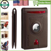 Men&#39;s Retro Leather Wallet with AirTag Holder &amp; RFID Protection – Gift-R... - $61.53 CAD