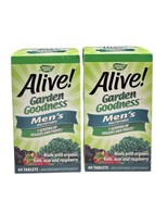 (2) Nature&#39;s Way Alive! Garden Goodness Men&#39;s Multivitamin High Potency,... - $37.03 CAD