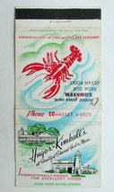 Hugo&#39;s-Kimball&#39;s  Cohasset Harbor, Massachusetts Restaurant 30FS Matchbook Cover - £1.40 GBP