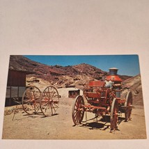 Postcard Calico Ghost Town Horse-Drawn Fire Wagon Man-Drawn Reel Cart Chrome - £5.42 GBP