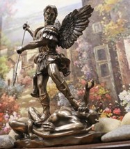 SAINT ARCHANGEL MICHAEL FIGURINE STATUE CATHOLIC RELIGION 10.25” - £92.54 GBP