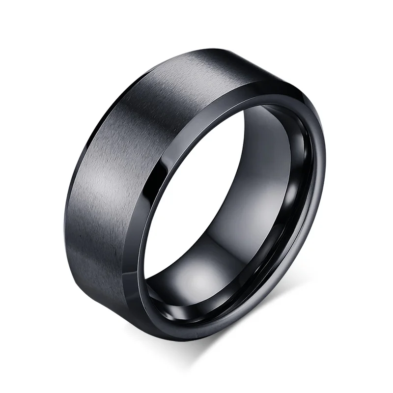 Top Quality 8.0mm Tungsten Ring for Men Classic Wedding Jewelry Hand Polish US S - £23.95 GBP