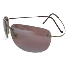 Vintage Maui Jim Sunglasses Frames MJ-502-23 Brown Rimless Hingeless Titanium - £76.35 GBP