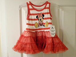 Disney Parks Minnie Mouse Ruffled Tutu Dress for Baby Sz 12 Mos 18 Mos - £15.81 GBP