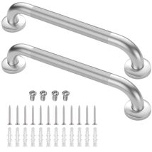 Durable 2 Pack 16 Inch Anti-Slip Shower Handles - Modern Stainless Steel... - $39.55