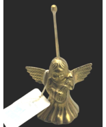 Vintage Pier 1 Imports Brass Angel Candle Snuffer India Heavy Long Handl... - $351.81 MXN