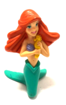 Disney The Little Mermaid ARIEL with Seahorse 3&quot; PVC Cake Topper Figure - £3.91 GBP