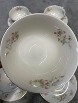 Vintage 6 Piece Serving Set of Theodore Haviland Apple Blossom Cups &amp; Saucers - £27.65 GBP