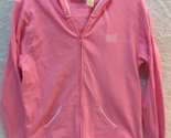 Polo Jeans Ralph Lauren women&#39;s cotton full zip pink hoodie L large flag... - $14.84