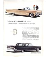 1958 Lincoln Continental Mark III Convertible &amp; Landau Automobile PRINT ... - $139.67 MXN