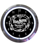 Ford Motor Company 1903 Heritage Emblem Car Racing OLP Sign Neon Clock 1... - £67.64 GBP