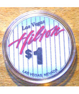 (1) $1. Las Vegas Hilton Casino Chip - 1994 - Las Vegas, Nevada - £9.40 GBP