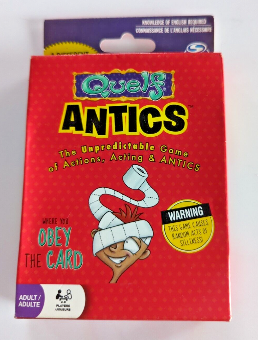 New QUELF ANTICS - Unpredictable Game of Actions, Acting & Antics, Card Game - £12.20 GBP