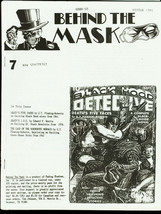 BEHIND THE MASK 1991 #7-PULP FANZINE-BLACK HOOD FN - $119.80