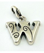 Brighton Chic Alpha &quot;W&quot; Snap Charm, J9444W, New - $261.14 MXN