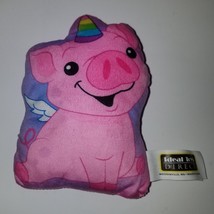 Flying Pig Birthday Hat Plush Mini Pillow Stuffed Small 7&quot; Ideal Toys Di... - £8.04 GBP