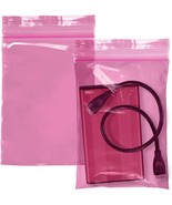 Plastics Pink Anti-Static Seal Top ZipLock Reclosable Poly Bags 4Mil All... - £10.36 GBP+