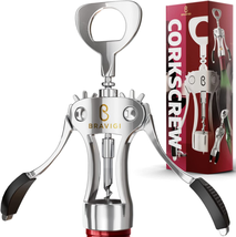 Premium Wine Opener, Wing Corkscrew - Made W/Heavy Duty Stainless Steel ... - £10.50 GBP