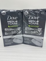 Set Of 2 - 6 Packs Dove Men+Care Exfoliating 3 In 1 Bar Soap, Charcoal Clay - £17.99 GBP