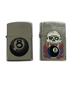 Vintage Lighter Skull / 8 Ball (Lot of 2) Both Working But Need Fluid - $25.99 CAD