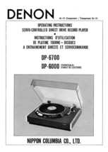 Denon DP-6700 Turntable Owners Manual - £17.12 GBP