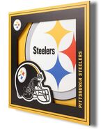 Pittsburgh Steelers NFL Logo Series 3D Wall Art 12 x 12 - €21,08 EUR