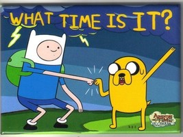 Adventure Time Finn and Jake What Time Is It? Refrigerator Magnet, NEW UNUSED - £3.13 GBP