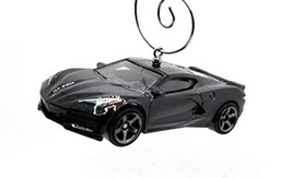 Christmas Ornament for 2020 Chevy Corvette C8 Black w Chrome Wheels MB - £37.75 GBP