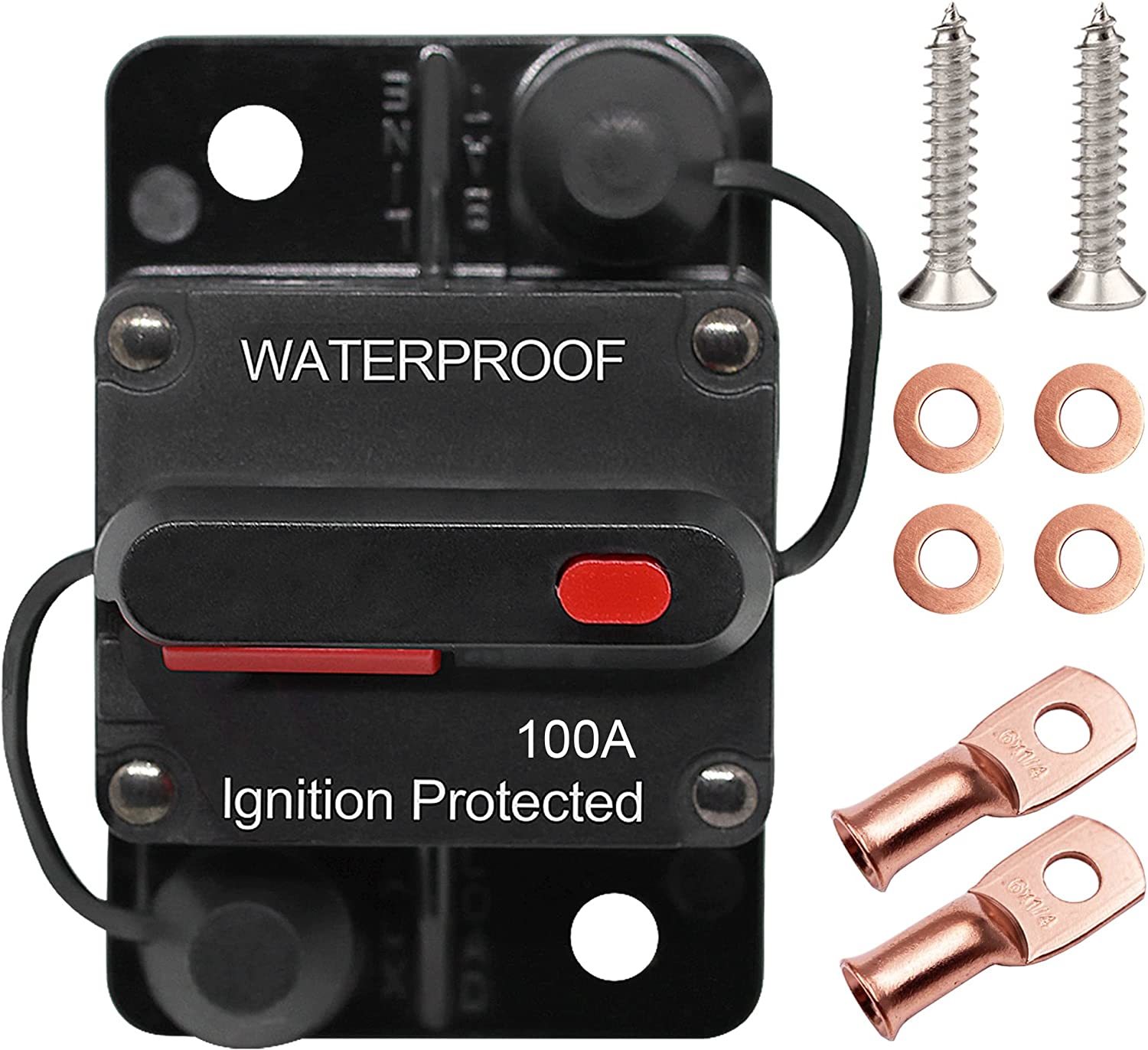 Erayco 100 Amp Circuit Breaker with Manual Reset for Car Marine Trolling... - $34.99