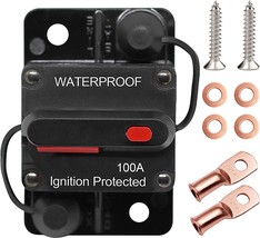Erayco 100 Amp Circuit Breaker with Manual Reset for Car Marine Trolling, 100A - £27.13 GBP