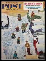 COVER ONLY The Saturday Evening Post January 28 1961 I Was A Campus Cop - £7.44 GBP