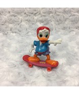 Ducktales Disney Dewey Nephew Duck Vintage 1980s Skateboarding PVC Figurine - £11.75 GBP