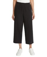 Jessica Simpson Womens Pants Black Cropped Wide Leg Gauze Pockets High-Rise - $50.59 CAD