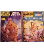 CLASSICS ILLUSTRATED COMIC BOOK (2) Daniel Boone &amp; The Last of the Mohic... - £18.51 GBP