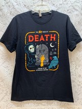 The Big Book of DEATH A Guide To The Afterlife &amp; Beyond Men&#39;s Black T-sh... - £14.58 GBP