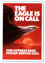 USPS Express Mail Eagles On Call Pickup Ad Postcard - $5.95