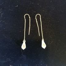 Gold Filled Swarovski Crystal Threader Earrings - £30.36 GBP