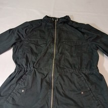 Sonoma Goods For Life Women's Spandex Cotton Blend Green Full Zip Jacket Sz 2XL image 8