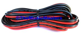 10 Gauge 15&#39; ft SPEAKER WIRE Red Black Cable Car Audio Home Stereo 12V D... - £9.68 GBP
