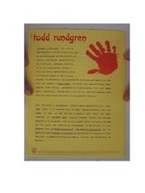 Todd Rundgren Press Kit &#39;Nearly Human&#39; Utopia - £21.13 GBP