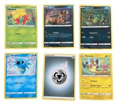 Pokemon Card Collection 6 cards Lot Gossifleur Morpeko Nickit &amp; more - £9.71 GBP