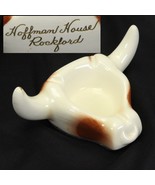Hoffman House Rockford IL Steer Bull Ash Tray 6&quot; W x 3.25&quot; D x 2.25&quot; H - $540.04 MXN