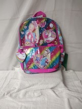 NWT, Nickelodeon F22JO54635-XX JoJo Siwa Backpack w/Contecting Lunch Bag - £11.35 GBP