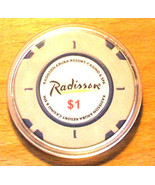 (1) $1. Radisson Casino Chip - Aruba - Bud Jones Mold - 2011 - £7.04 GBP