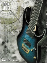 Ibanez RG Iron Label 7-string guitar advertisement 2013 ad print - £3.32 GBP