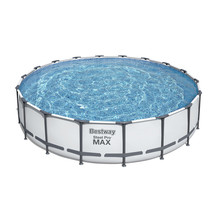 Bestway Steel Pro MAX 18&#39;x48&quot; Round Above Ground Swimming Pool with Pump... - $877.79