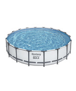 Bestway Steel Pro MAX 18&#39;x48&quot; Round Above Ground Swimming Pool with Pump... - £723.61 GBP