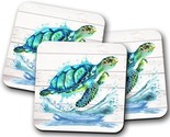 Sea Turtle Coaster, Beach House Gifts, Summer Coasters, Sea Turtle Decor, Drink 