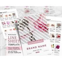 Line Sheet Template, Wholesale Line Sheet, Price List Template, Sales Sheet - £2.36 GBP