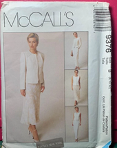 McCall’s Misses Lined Jacket Vest Pants &amp; Skirt Pattern 9376 - Uncut - $8.87